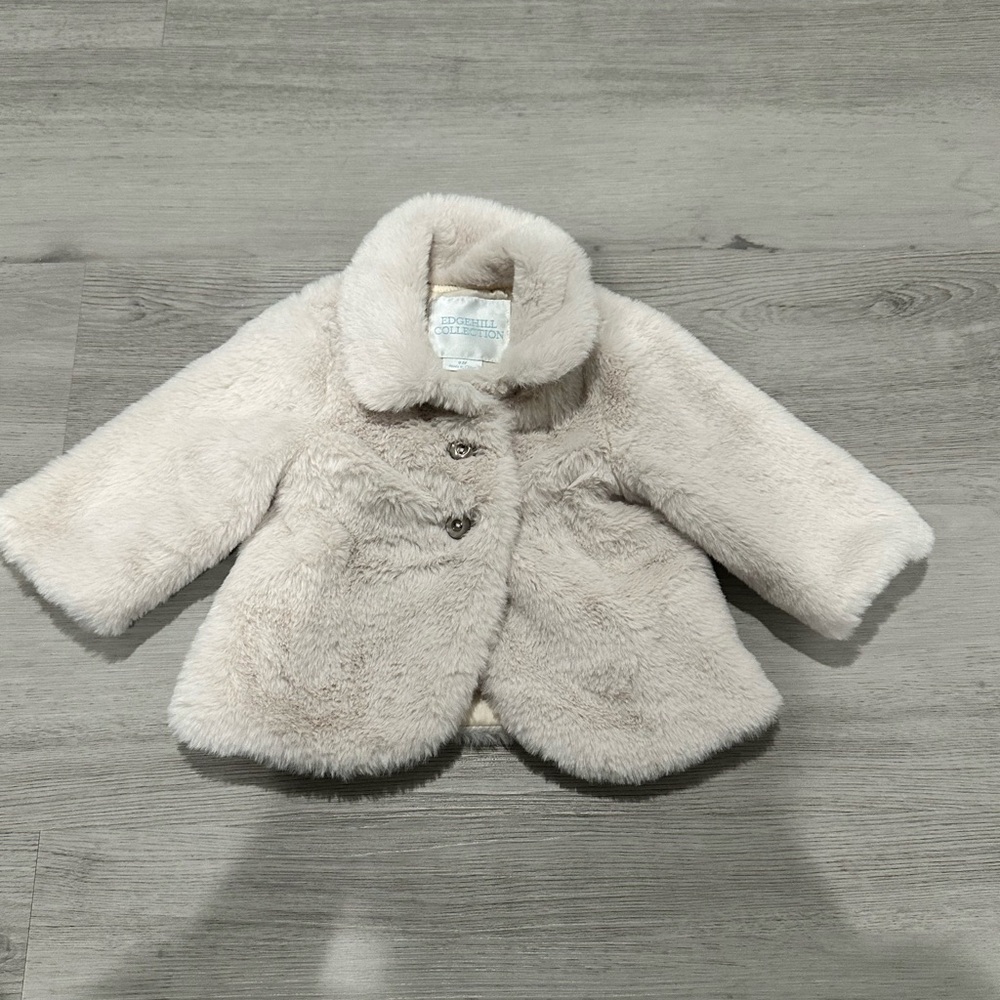 Edgehill Collection Faux Fur Coat 9 months